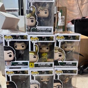 Loki Disney Plus Show Funko Pop Set
